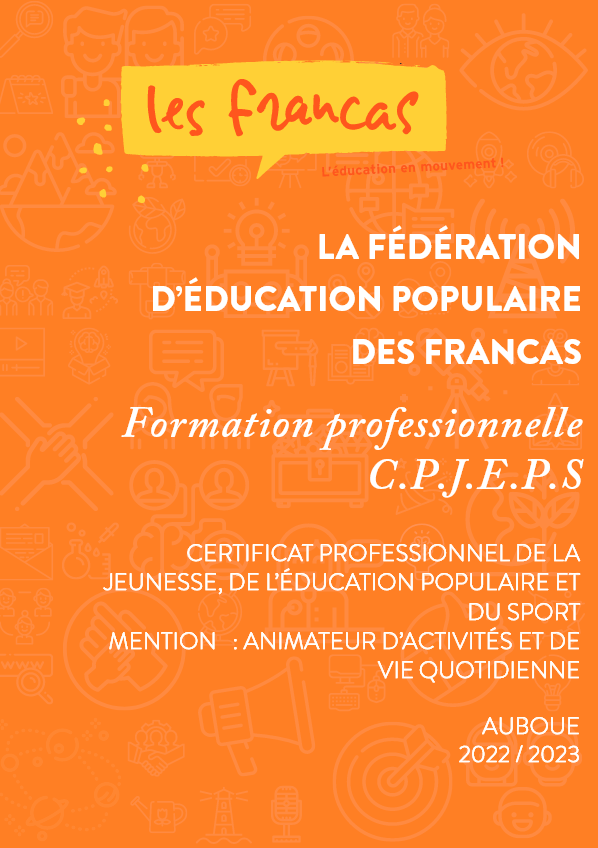 Plaquette de présentation CPJEPS Auboué 22-23